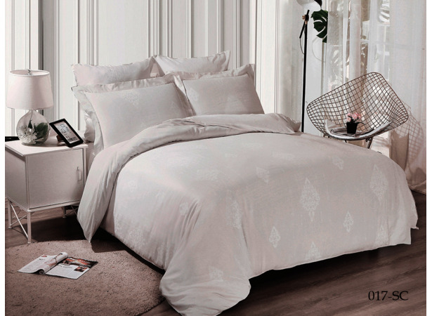 Комплект постельного белья Cleo Soft Cotton (белый) двуспальный евро