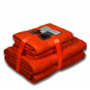Комплект полотенец Bayramaly Волна 50х90 см 70х140 см 4 шт (оранжевый)