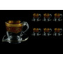 Набор чайных пар Astra Gold (красный) 250 мл на 6 персон 12 предметов