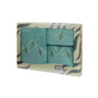 Комплект полотенец Valentini Space (бирюзовый) 30х50 см 50х100 см 100х150 см 3 шт