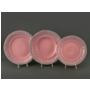 Набор тарелок Соната Розовый фарфор 3002 18 предметов
