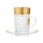 Набор для чая Золотая полоса (чашка 120 мл + блюдце) на 6 персон