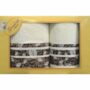 Набор махровых полотенец Grand Stil Листопад (кремовый) 48х88 см 68х133 см 2 шт
