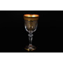 Набор бокалов для вина Кристина Матовая полоса золотая роспись 6 шт