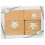 Комплект полотенец Valentini Flower 2 (бежевый) 30х50 см 50х100 см 70х140 см 3 шт