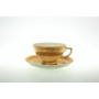 Набор чайных пар Cream Majestic Gold (чашка 220 мл + блюдце) на 6 персон