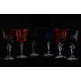 Набор бокалов для вина Цветной хрусталь 220 мл