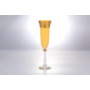 Набор фужеров для шампанского Анжела Матовая полоса 190 мл 6 шт (желтый)