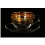 Набор чайных пар Клаудия Золото (чашка 220 мл + блюдце) на 6 персон