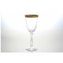 Набор бокалов для вина Анжела Золотая полоса 250 мл 6 шт