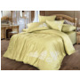 Комплект постельного белья Cleo Bamboo Satin с вышивкой (светло-желтый) сем