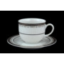 Набор кофейных пар Опал Платиновая лента (чашка 160 мл + блюдце) на 6 персон 12 предметов