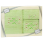Комплект полотенец Valentini Fantasy 2 (светло-зеленый) 30х50 см 50х100 см 70х140 см 3 шт