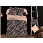 Комплект постельного белья Cleo Растительный орнамент на сером фоне микросатин 15 сп