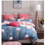 Комплект постельного белья Альвитек Розовые цветы сатин двуспальный