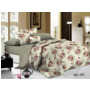 Комплект постельного белья Cleo Розовые цветы на белом фоне поплин двуспальный