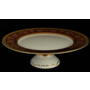Тарелка для торта Constanza Imperial Bordeaux Gold 32 см на ножке