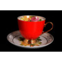 Набор чайных пар Радуга Red (чашка 220 мл + блюдце) на 6 персон