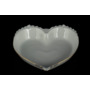 Ваза для конфет сердце Белый узор Корона 26 см