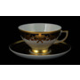 Набор чайных пар Natalia Cobalt Gold (чашка 220 мл + блюдце) на 6 персон