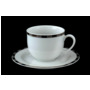 Набор кофейных пар Опал Платиновые пластинки (чашка 160 мл + блюдце) на 6 персон