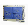 Комплект полотенец Valentini Dream (голубой) 30х50 см 50х100 см 100х150 см 3 шт