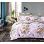 Комплект постельного белья Cleo Цветочный орнамент на светлом фоне сатин двуспальный