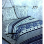 Комплект постельного белья Экзотика Голубые узоры поплин двуспальный евро