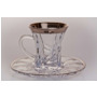 Набор для чая Кристалайт - 375495 (чашка 90 мл + блюдце) на 6 персон 12 предметов