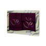 Комплект полотенец Valentini Magic flowers (фиолетовый) 30х50 см 50х100 см 100х150 см 3 шт