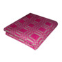 Одеяло байковое Ермолино Клетка 140х205 см (розовое)