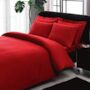 Комплект постельного белья Tac Basic stripe (красный) жаккард-люкс двуспальный евро