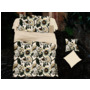Комплект постельного белья Cleo Цветочный орнамент на молочном фоне микросатин двуспальный