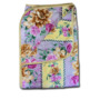 Покрывало-одеяло Cleo Бежево-сиреневое с цветами 200х215 см