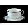 Набор чайных пар Опал Платиновые пластинки (чашка 280 мл + блюдце) на 6 персон 12 предметов
