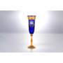 Набор для шампанского Лепка синяя 185 мл 6 шт