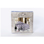 Комплект постельного белья Cleo Перья (серый) поплин двуспальный евро