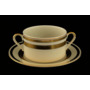 Набор бульонных пар Constanza Cream 9321 Gold 300 мл 6 пар