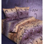Комплект постельного белья Экзотика Сиреневые узоры поплин двуспальный евро