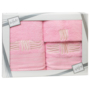 Комплект полотенец Valentini Sea 2 (розовый) 30х50 см 50х100 см 70х140 см 3 шт
