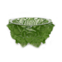 Ваза для конфет Фрост Розы зеленые 165 см