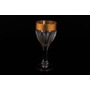 Набор бокалов для вина Сафари Матовая полоса Богемия Голд 190 мл 6 шт