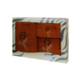 Комплект полотенец Valentini Posy (коричневый) 30х50 см 50х100 см 100х150 см 3 шт