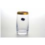 Набор стаканов для воды Идеал Золотая полоса 250 мл 6 шт