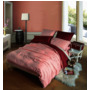 Комплект постельного белья SRosete Однотонный (бордовый) сатин двуспальный евро