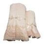 Набор махровых полотенец Vevien Бамбук с кружевом 30х50 см 50х90 см 2 шт (розовый)
