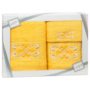 Комплект полотенец Valentini Fantasy 2 (желтый) 30х50 см 50х100 см 70х140 см 3 шт
