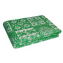 Одеяло байковое жаккард Ермолино Зеленое 150х215 см