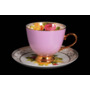 Набор чайных пар Радуга Pink (чашка 220 мл + блюдце) на 6 персон