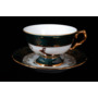 Набор чайных пар Охота Зеленая (чашка 220 мл + блюдце) на 6 персон